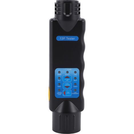 Testeur de connecteur de remorque, Circuit de prise à 13 broches avec voyant LED (1/5)