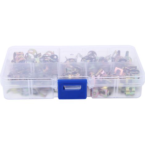 75pcs colliers de ressort pour tuyaux 6-10mm, kit de fixation de durites, pinces à ressort assorties, lot de serre-tubes pour automobile et plomberie (1/5)