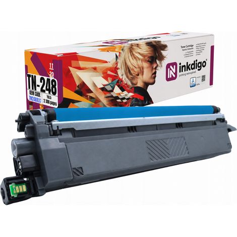 Inkdigo-Toner TN248C, kompatibel mit Brother DCP-L3515CDW und HL-L3215CW, TÜV-zertifiziert (1/5)