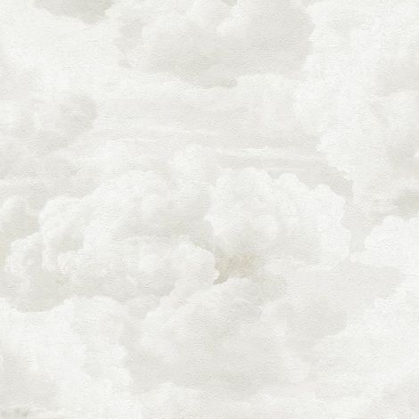 White Metropolis Painted Cloud Wallpaper Textured Paste The Wall Vinyl