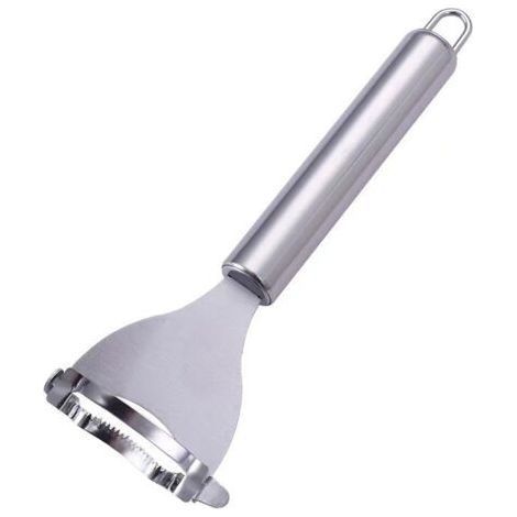 Maisschäler, Silber, 17,5 cm, einteilig, Maiskörnertrenner, Maisschälmesser. (1/5)