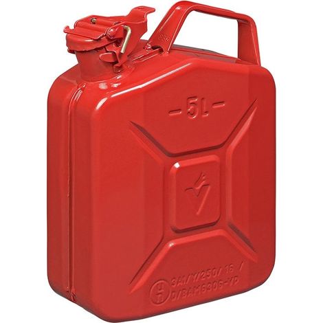 Tanica da 5 litri in metallo rosso approvata un e tuvgs (1/4)