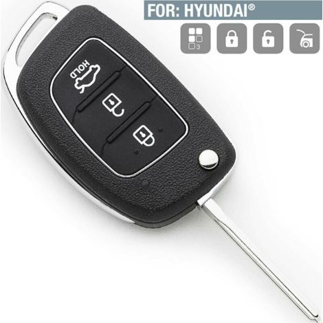1 Stück verpackt toy40 für Hyundai 3 Tasten Elantra Solarisi ix35 Fernbedienung klappbarer Autoschlüssel Ersatzschale (1/5)