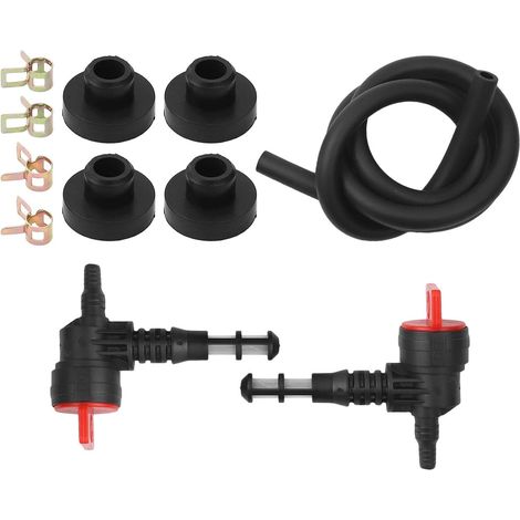 Kit de valve d'arrêt de carburant 2 pièces 1/4" pour générateur, nettoyeur haute pression, tondeuse à gazon, tracteur, moteur de rechange (1/5)