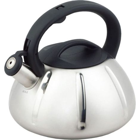 Edelstahlkessel mit Pfeife, 3,0 l (1/3)