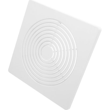 Couvercle D'échappement Carré pour Ventilateur de Salle de Bain avec Ressort, Grille en Plastique Blanc, Protection Solide, Adapté pour Appartements et Maisons (1/5)