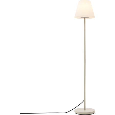 Outdoor Floor Lamp Beige with White Shade IP65 - Virginia (1/5)