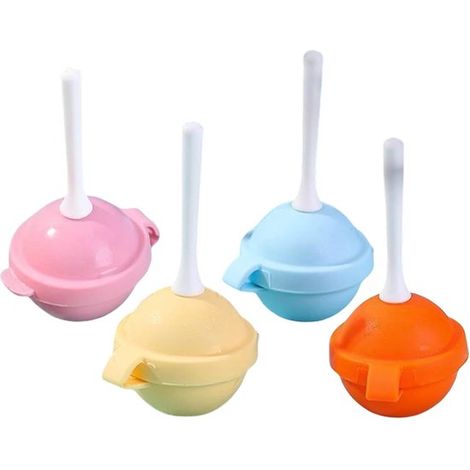 Lutscherformen-Set 4er-Pack antihaftbeschichtete Silikon-Kuchenformen leicht zu lösen wiederverwendbar Süßwarenherstellungswerkzeug ideal für die (1/2)