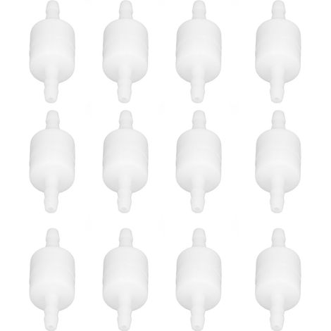 12 Stück Einweg-Rückschlagventil PE Hochtemperatur-Korrosionsbeständig Feder-Wasserabsperrventil für die Industrie 4,1 mm / 0,16 Zoll (weiß) (1/5)