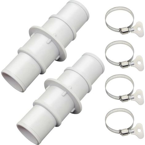 2er Set Poolschlauch-Adapter 3,18cm/3,8cm für Poolreiniger & Filterpumpen