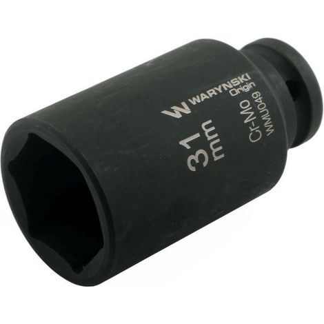 Sechskant-Kraft-Stecknuss lang 1/2" Waryński 31 mm CrMo DIN 3129 (1/5)