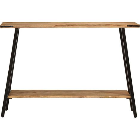Maison Exclusive - Tavolo Consolle 110x30x75 cm in Legno Massello di Mango (1/5)