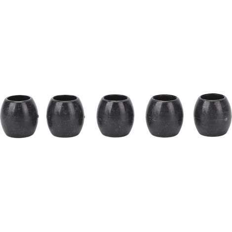 100 perles décoratives pour dreadlocks et barbe, accessoires de coiffure DIY en perles noires (1/5)