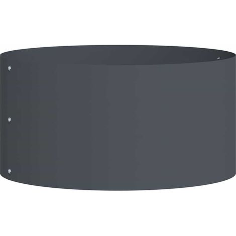 Cache-pot de jardin,Jardinière,Bac à fleurs Anthracite 40 x 40 x 20 cm Acier CFW70250 (1/5)