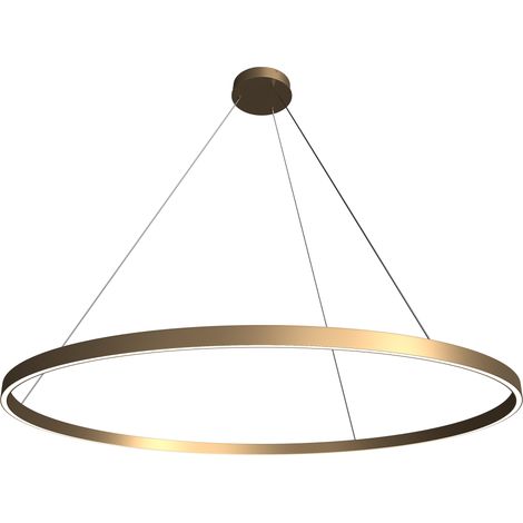 Suspension LED anneau Ø120 laiton Maytoni Rim MOD058 (1/3)