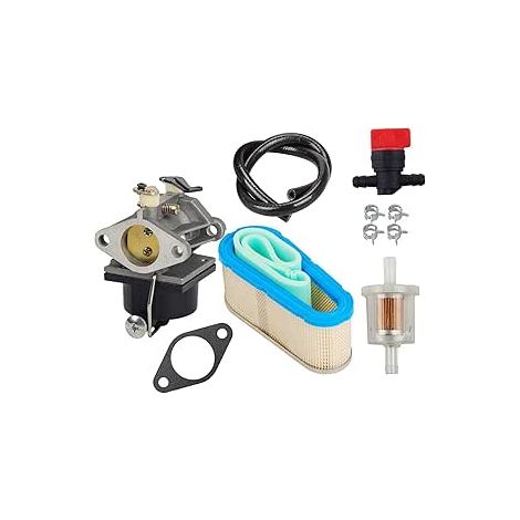 Vergaser für Tecumseh OHV125 OHV130 OVH135, mit Luftfilter, Absperrventil & Kraftstoffleitung (1/4)