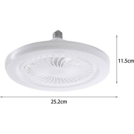 Ventilateur De Plafond - Avec Luminaire Led E27 - Pour Maison Bureau Café - 3 Vitesses - Modèle A162 (1/4)