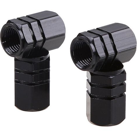 BOUCHONS DE VALVES EN ALUMINIUM NOIR 4PCS AMIO (1/2)