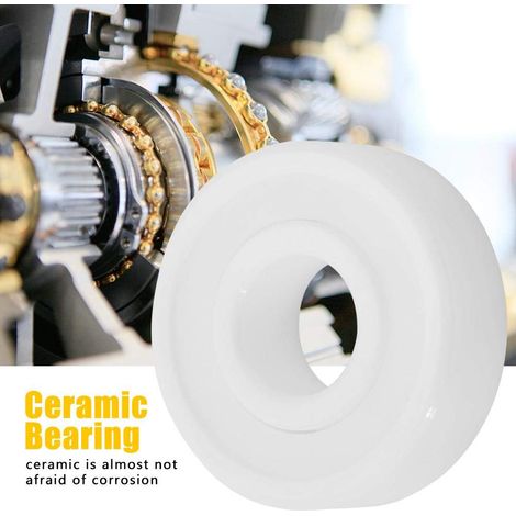 Jeffergarden Roulement 6000Z,Roulement Bille 6000Zz Allemagne Italie Ceramique,Miniature Duty Spacer Speed Radial White Color Zro2 Full Ceramic Miniature 60002Rs Roulement À Billes 10X26X8Mm