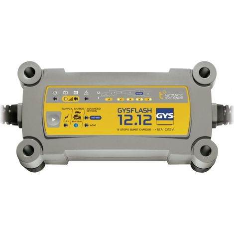 Cargador de batería Plomo 12V 12A de 20 a 250Ah GYSFLASH 12.12