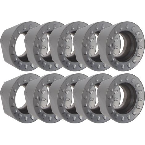 10-teiliges Set Wendeschneidplatten aus Hartmetall mit runder Schneide für Drehmaschinen, Fräsen und CNC-Schneidwerkzeuge (RPMT10T3MOE-JS) (1/5)