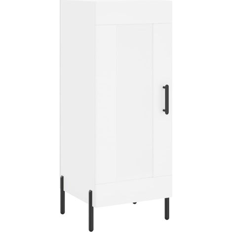 Aparador cómoda cómoda mueble mueble de almacenaje organizador cocina salón salón 34,5 x 34 x 90 cm madera contrachapada blanco 020030280