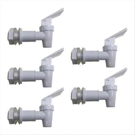 Robinet en plastique pour bocal à vin ou réservoir d'eau (lot de 5) (1/5)