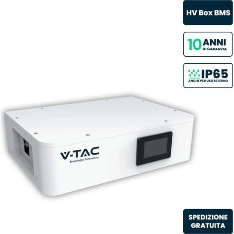 Caja V-TAC HV BMS para baterías de almacenamiento apilables de alto voltaje SKU 12002