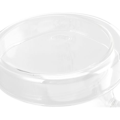 Klarglasbecher, Kaffeetasse, dekorativer Becher mit Deckel für Familie und Freunde, niedlich (1/5)