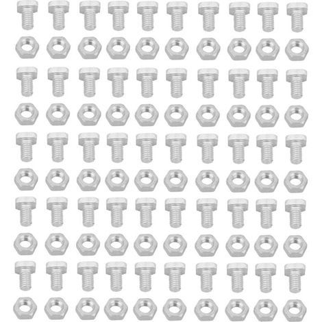 50 Aluminum Nuts 50 Bolts Greenhouse Tool Accessories Set MUMU (1/3)