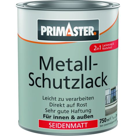 Primaster Metall-Schutzlack reinweiß seidenmatt 750 ml