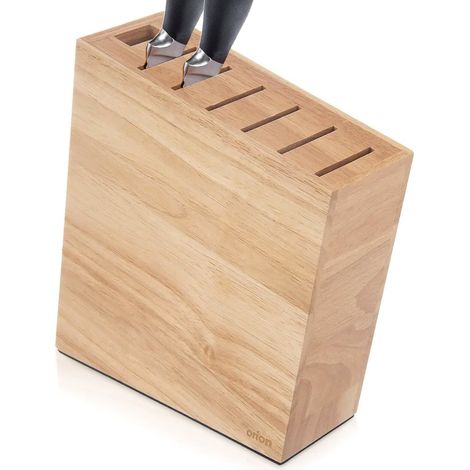 Support à couteaux en bois avec compartiments (1/5)