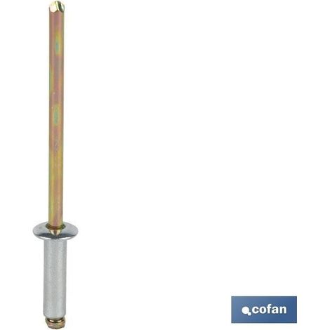 Pack mit 400 Stahlnieten 4.8 x 22 mm für Metallverbindungen