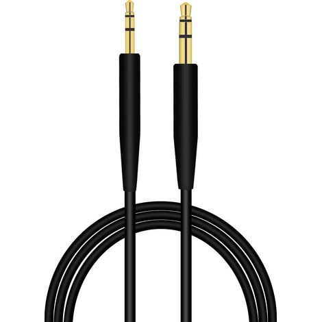 1 Câble audio jack 3,5 mm vers 2,5 mm stéréo plaqué or TEP 125 cm pour casque Bose OE2 QC25 QC35