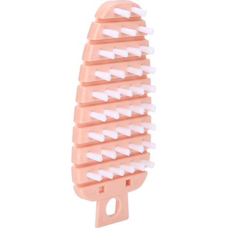 Karottenförmige Gemüsebürste, Kartoffelschaber, Obstreiniger, rosa Küchenschwamm (1/5)