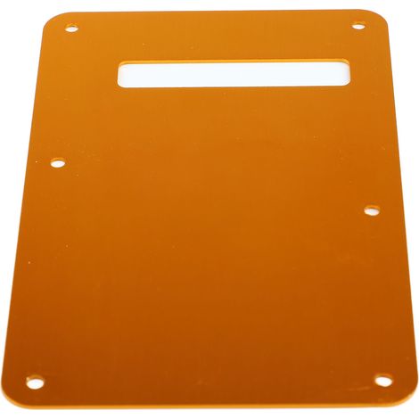Couvercle de protection en alliage d'aluminium pour guitare électrique, finition or orange brillant, plaque arrière lisse (1/5)