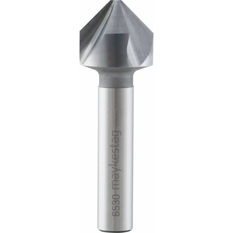 Fraise Conique à Ebavurer HM Monobloc DIN 335 C Déphasée - Aciers, Inox 90° D. 12.4 x Lt. 56 x Lu. x Q. 8 mm x Z3 - Diamwood