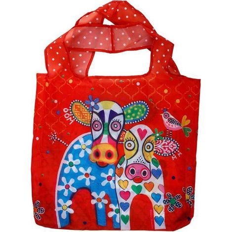 BORSA SHOPPERLOVE HEARTS ECO MUCCHE
