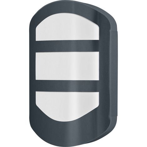 OSRAM Applique murale extérieure  ENDURA STYLE PLATE, acier inoxydable gris foncé, 12W, 600lm, 3000K, IP44