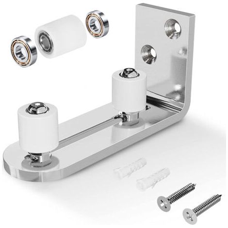 Ajustable Guide de Plancher Mur/porte Guide Inférieur Pour Porte en Bois Coulissante Acier inoxydable (1/5)