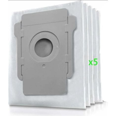 Sac à poussière Irobot Roomba i7, sac à poussière de remplacement 5 pièces pour aspirateur iRobot Roomba i7 i7+ / i7 Plus E5 E6 E7 S9 S9+ (accessoires non d'origine) (1/4)
