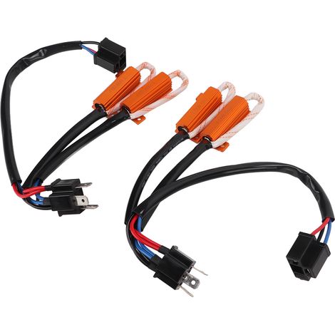 résistances LED H4 50W 8Ω sans erreur, résistances de charge pour le décodage et le dépannage (1/5)
