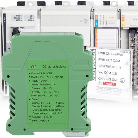 Transmetteur Isolateur de Signal 4-20mA pour PLC, Conditionneur de Signal DC 24V (4)