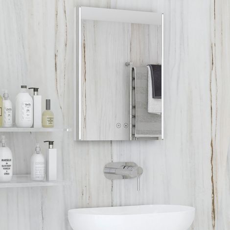 RAK Resort LED Mirror with Demister Pad and Shaver Socket 800mm H x 650mm W (1/4)