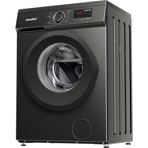 Comfee – Lave-linge hublot 9 kg – 15 programmes – Vapeur – 1400 trs/min – Moteur BLDC – Classe A – Noir