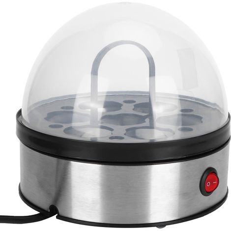 Cuiseur à œufs électrique miniature en acier inoxydable, ustensile de cuisine, 220 V (UE) (1/5)