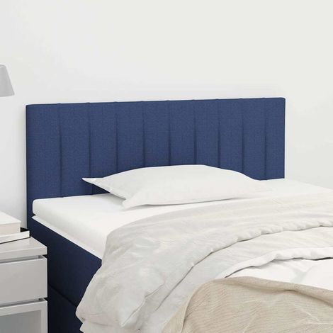 vidaXL Tête de lit Bleu 80x5x78/88 cm Tissu (1/5)