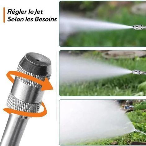 Lanza y boquilla telescópicas de acero inoxidable para pulverizadores, accesorios para jardinería, agricultura, limpieza, lavado de coches, 1/4" y 3/8". (1/4)
