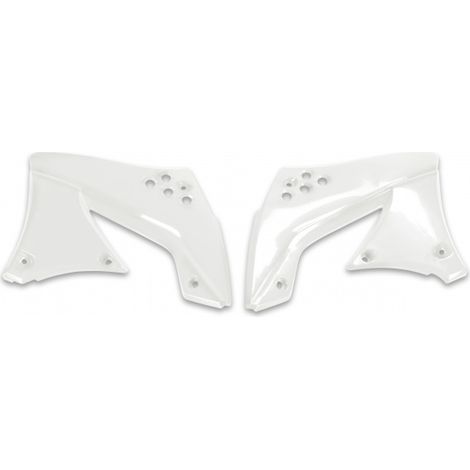 Protezioni radiatore UFO per Kawasaki KXF 450 '09 colore bianco KX