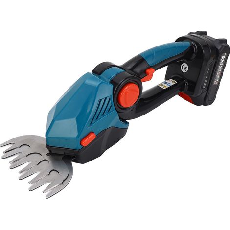 Ensemble coupe-haie sans cordon 21V 22000 tr/min portable électrique taille-arbrisseaux coffret avec accumulateur 1.5Ah prise européenne (1/5)